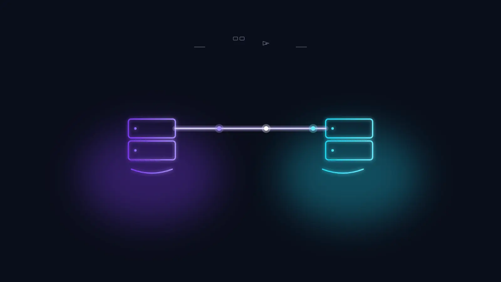 Dedicated Internet Access for Enterprise Diagram of a dedicated point-to-point internet circuit connecting two enterprise network racks